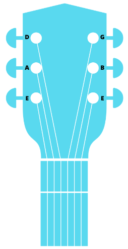 illustration tête de guitare