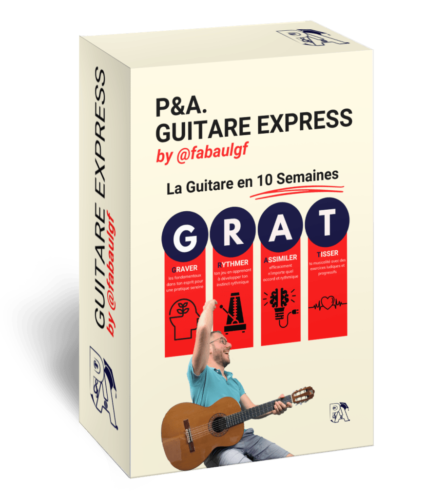 Illustration du programme Guitare Express au format coffret