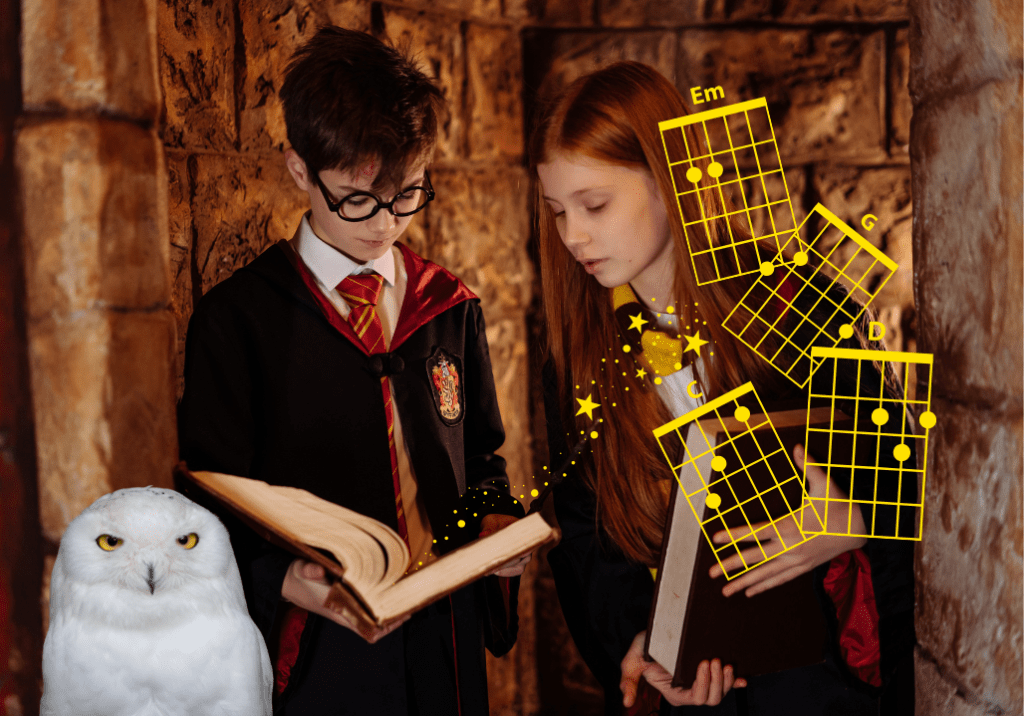 harry potter et les accords magique de guitare